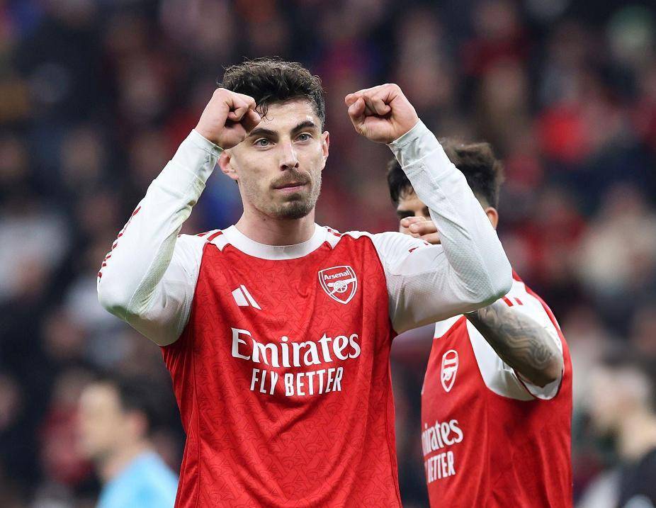 哈弗茨手刃旧主造16年队史纪录！阿森纳1-1绝平药厂，8连胜戛然而止